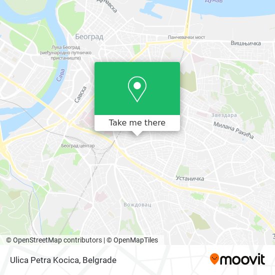 Ulica Petra Kocica map