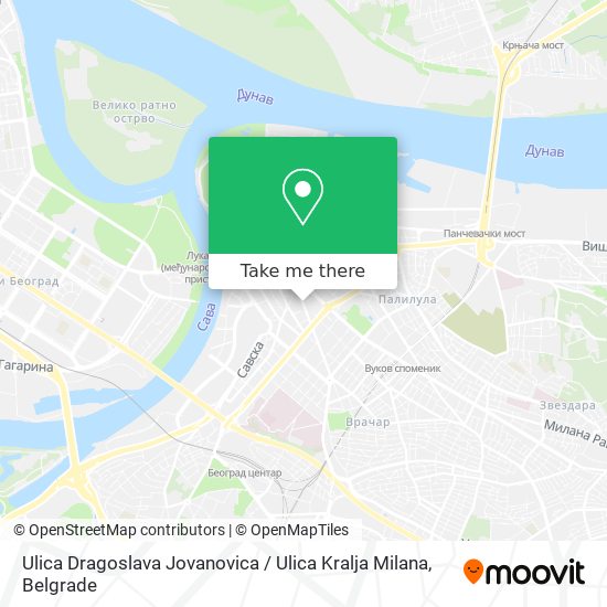 Ulica Dragoslava Jovanovica / Ulica Kralja Milana map