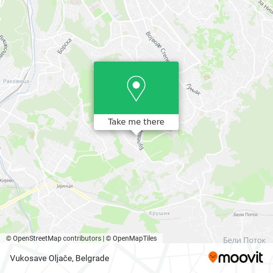 Vukosave Oljače map