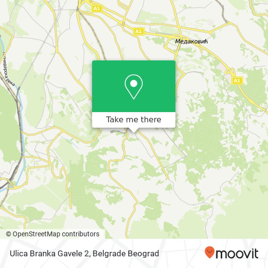 Ulica Branka Gavele 2 map