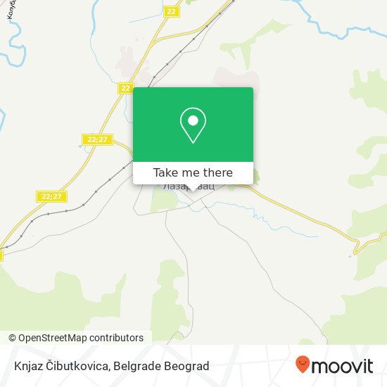 Knjaz Čibutkovica map