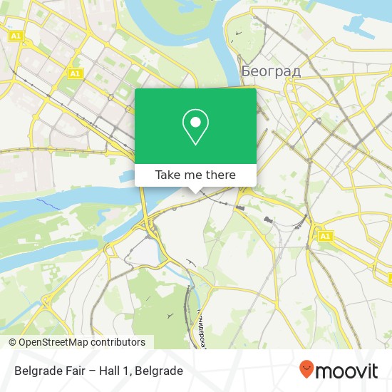 Belgrade Fair – Hall 1 map