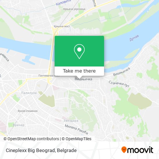 Cineplexx Big Beograd map