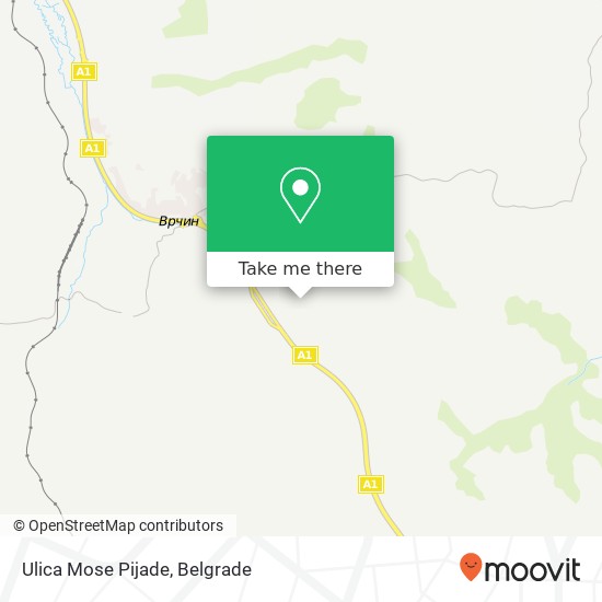 Ulica Mose Pijade map