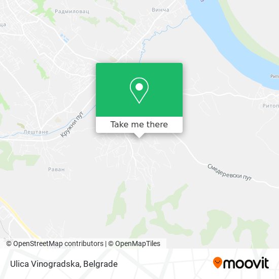 Ulica Vinogradska map