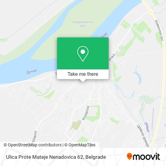 Ulica Prote Mateje Nenadovica 62 map