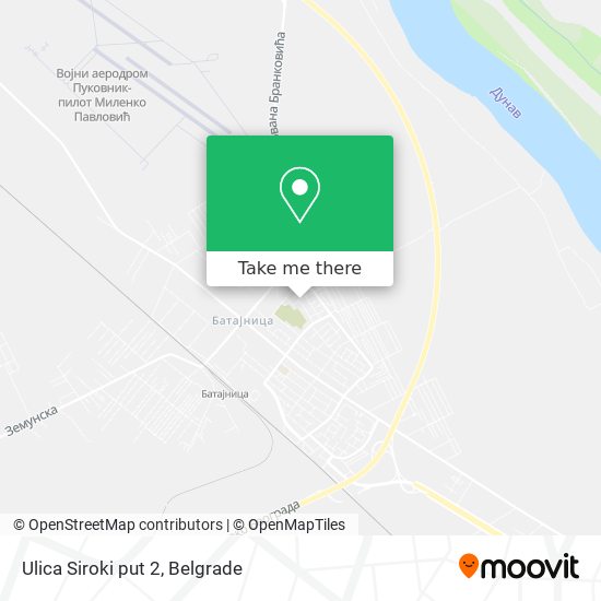 Ulica Siroki put 2 map