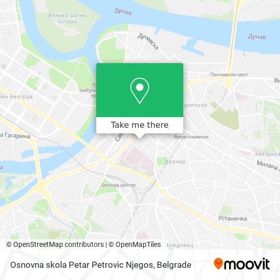 Osnovna skola Petar Petrovic Njegos map