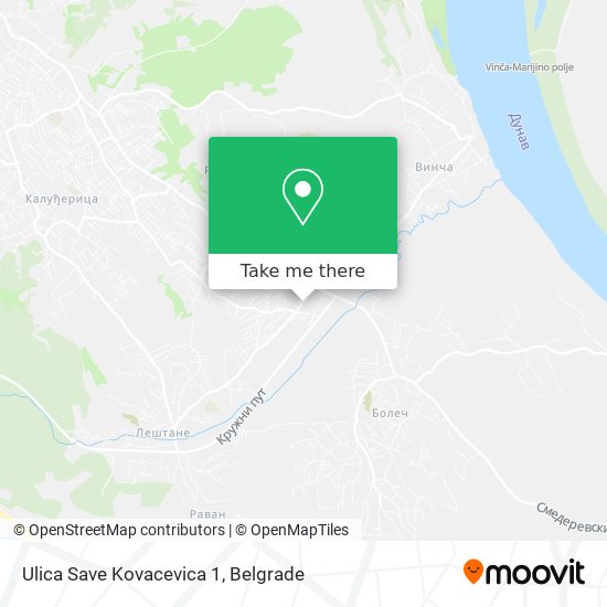 Ulica Save Kovacevica 1 map