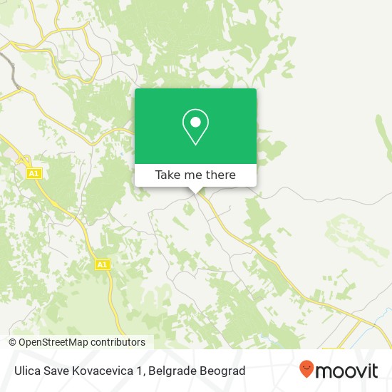 Ulica Save Kovacevica 1 map