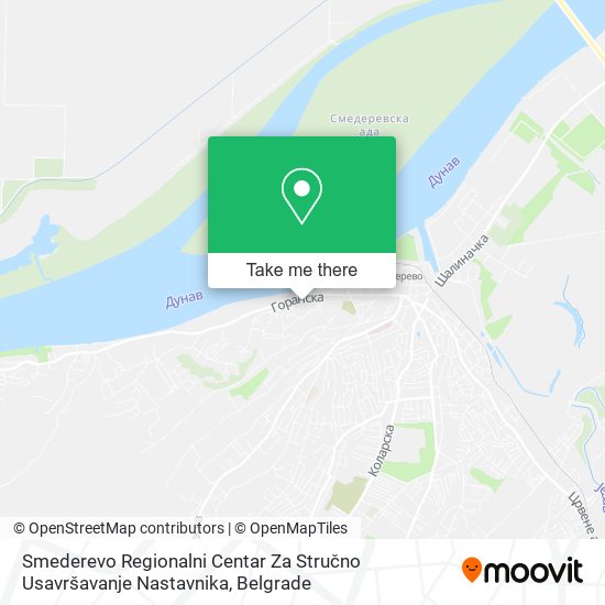 Smederevo Regionalni Centar Za Stručno Usavršavanje Nastavnika map