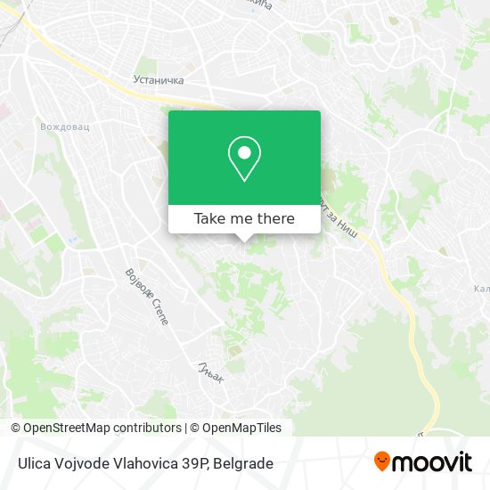 Ulica Vojvode Vlahovica 39P map
