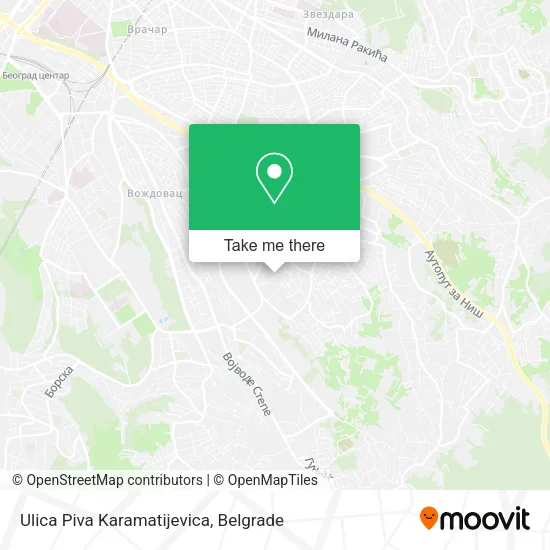 Ulica Piva Karamatijevica map