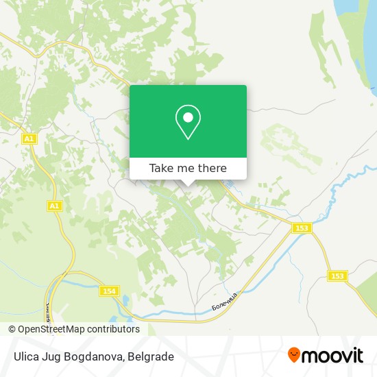 Ulica Jug Bogdanova map