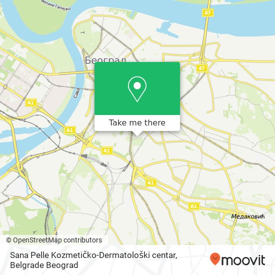 Sana Pelle Kozmetičko-Dermatološki centar map