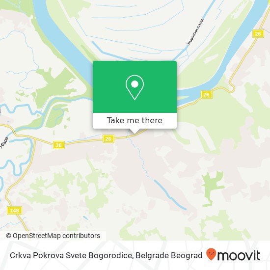 Crkva Pokrova Svete Bogorodice map