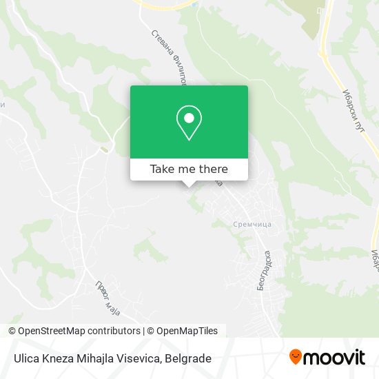 Ulica Kneza Mihajla Visevica map