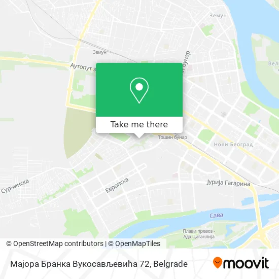 Мајора Бранка Вукосављевића 72 map