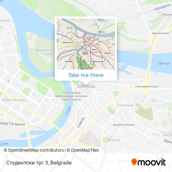 Студентски трг 3 map