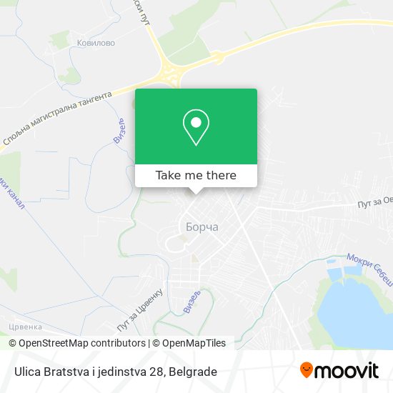 Ulica Bratstva i jedinstva 28 map