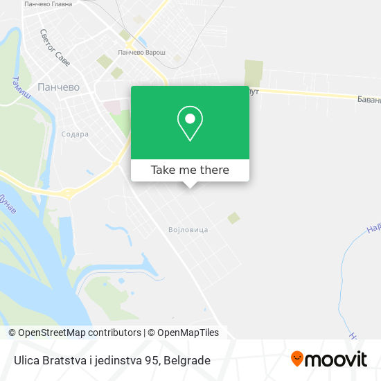 Ulica Bratstva i jedinstva 95 map