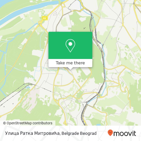 Улица Ратка Митровића map