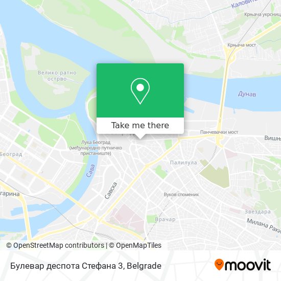 Булевар деспота Стефана 3 map