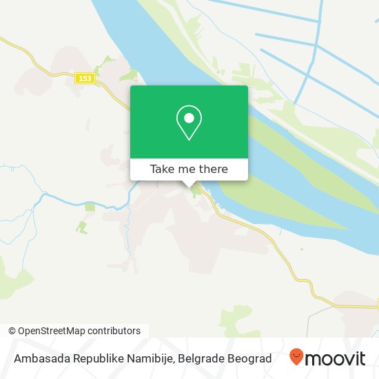 Ambasada Republike Namibije map