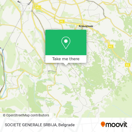 SOCIETE GENERALE SRBIJA map