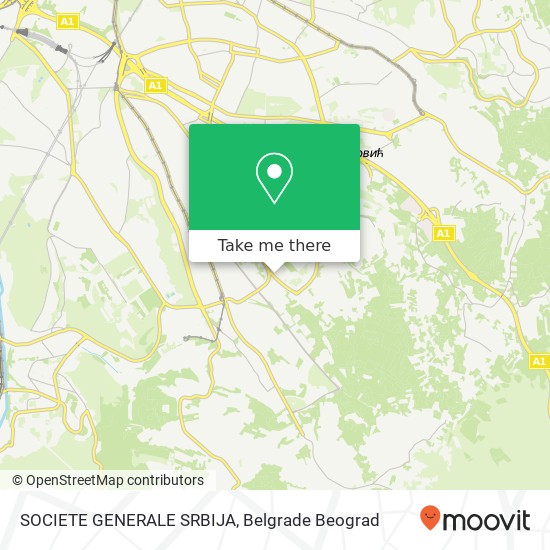 SOCIETE GENERALE SRBIJA map