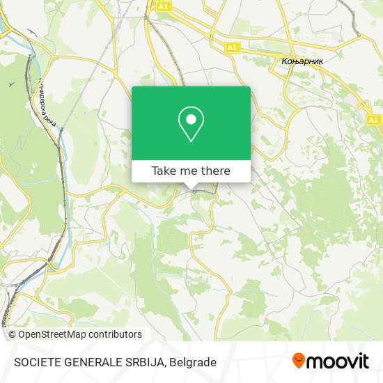 SOCIETE GENERALE SRBIJA map