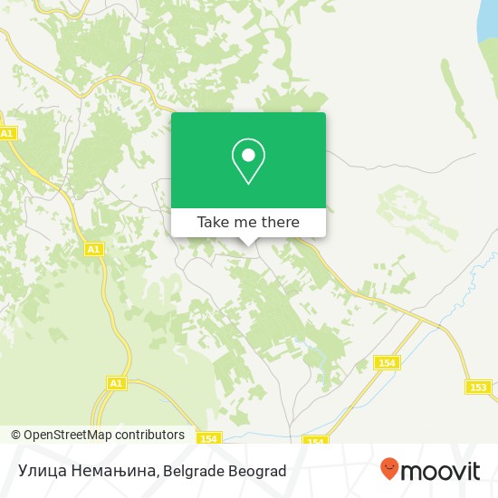 Улица Немањина map