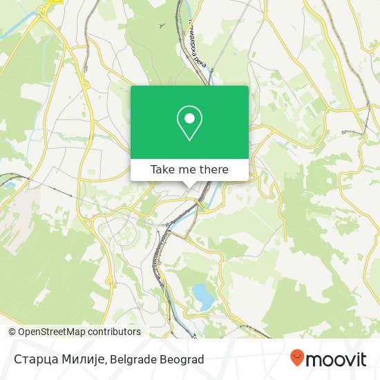 Старца Милије map