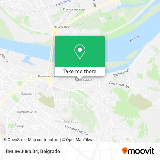 Вишњичка 84 map