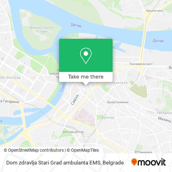 Dom zdravlja Stari Grad ambulanta EMS map