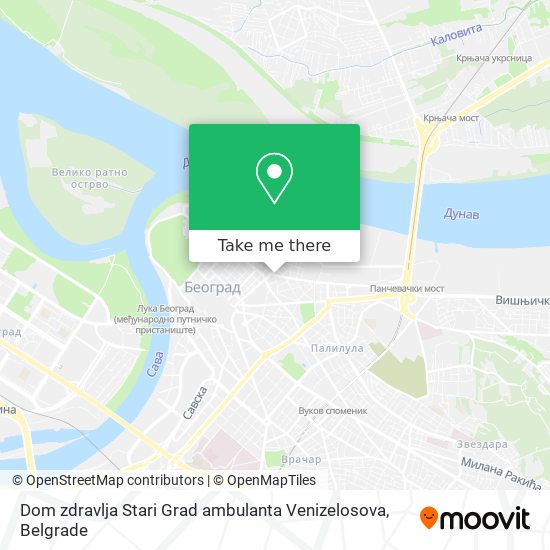 Dom zdravlja Stari Grad ambulanta Venizelosova map