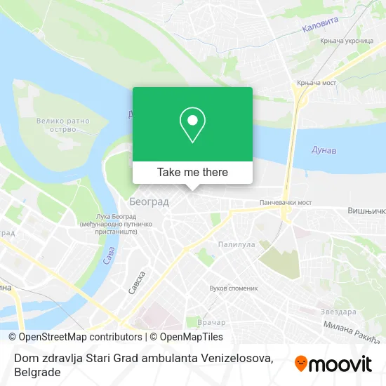 Dom zdravlja Stari Grad ambulanta Venizelosova map