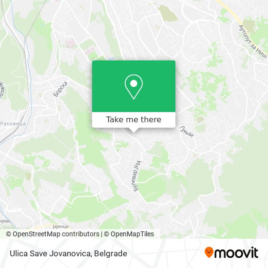 Ulica Save Jovanovica map
