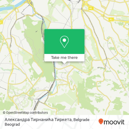 Александра Тирнанића Тиркета map