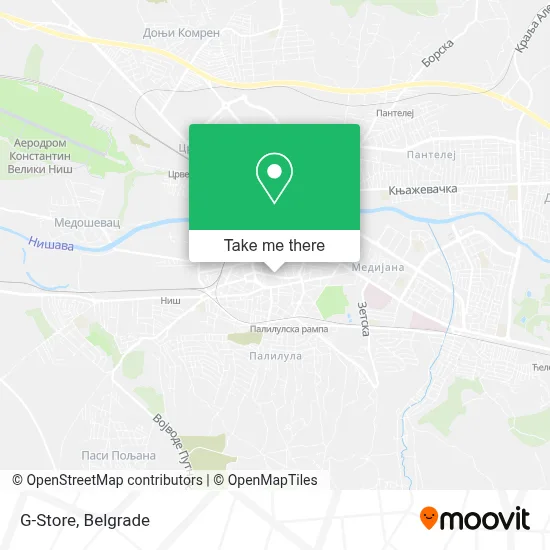 G-Store map