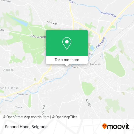 Second Hand map