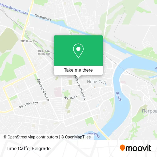 Time Caffe map