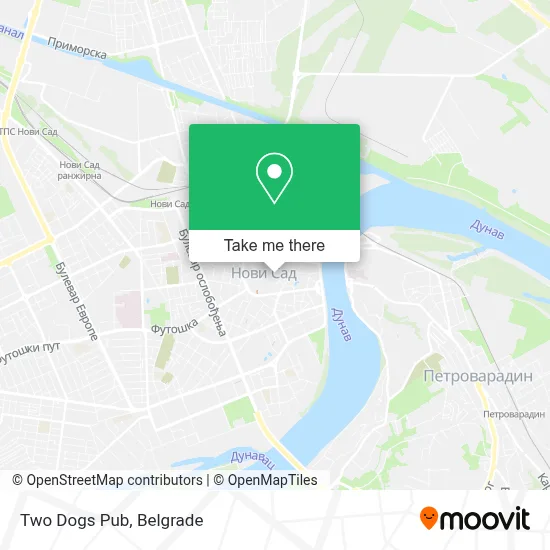 Two Dogs Pub map