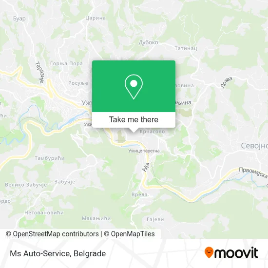 Ms Auto-Service map