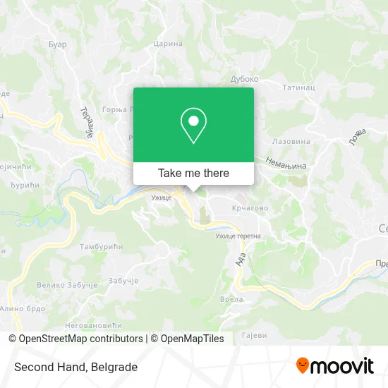 Second Hand map