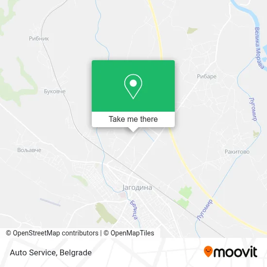 Auto Service map
