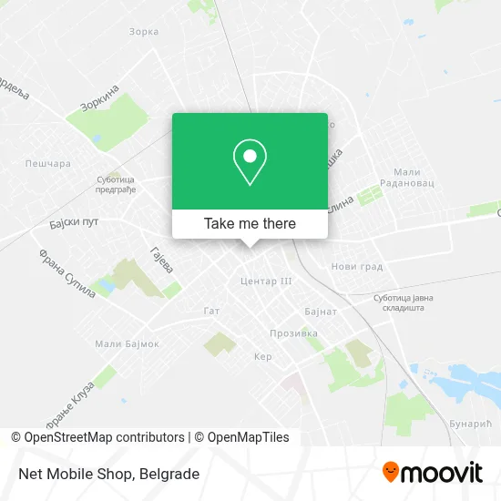 Net Mobile Shop map