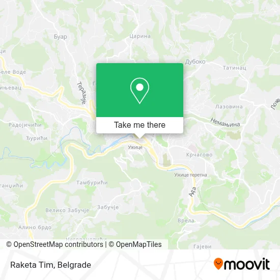 Raketa Tim map