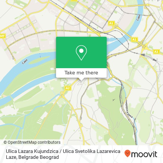 Ulica Lazara Kujundzica / Ulica Svetolika Lazarevica Laze map