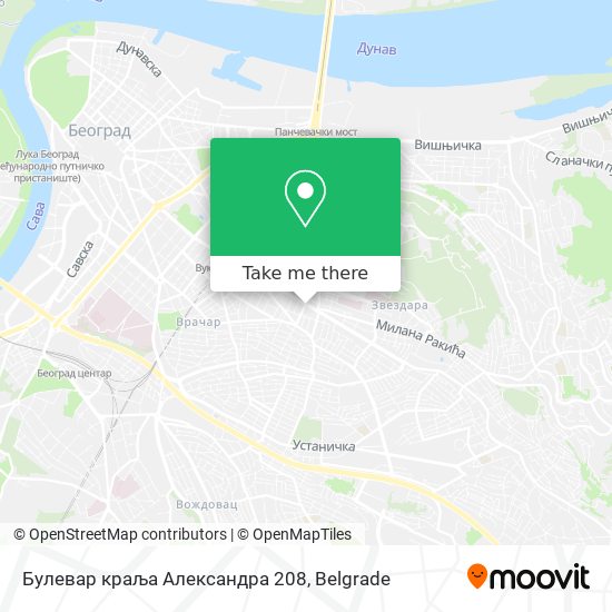 Булевар краља Александра 208 map